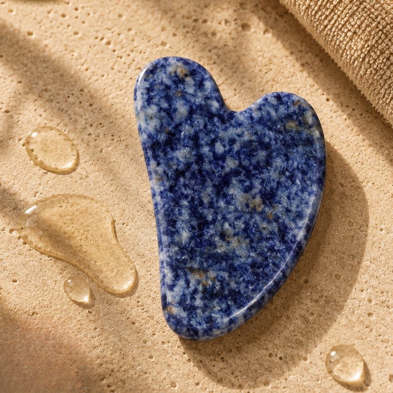 Gua Sha en sodalite bleue Gua Sha en sodalite bleue