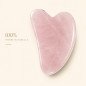 Gua sha en quartz rose