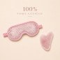 Kit Gua Sha en quartz rose et Masque yeux thermoconfort