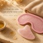 Kit Gua Sha en quartz rose et Masque yeux thermoconfort
