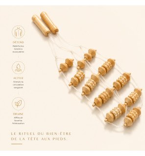 Zenaterra-Lanière de massage en bois-Sun&Sia-Spa