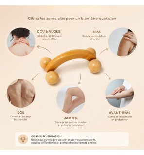 Zenaterra-Roue de massage en bois-Sun&Sia-Massage