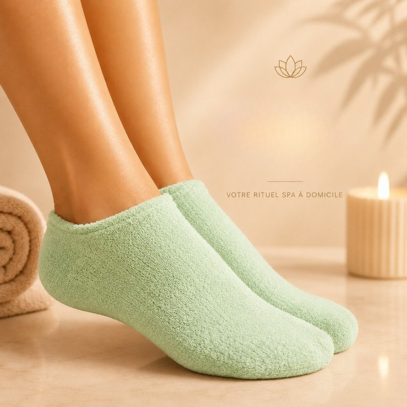 Chaussettes spa vertes Chaussettes spa vertes