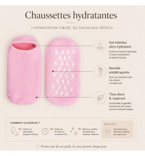 Chaussettes spa roses