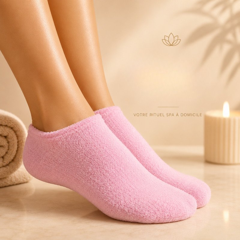 Chaussettes spa roses Chaussettes spa roses