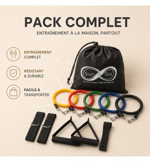 Pack de 11 accessoires pour sport et fitness