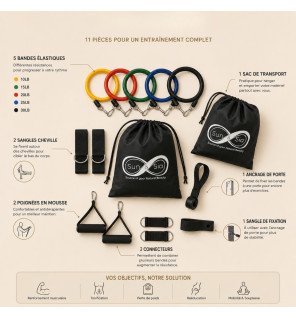 Zenaterra-Pack de 11 accessoires pour sport et fitness-Sun&Sia-Yoga
