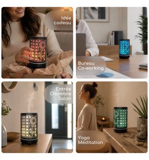 Zenaterra-Diffuseur Siena + 4 huiles essentielles indispensables-Zen'Arôme-Coffrets Aromathérapie