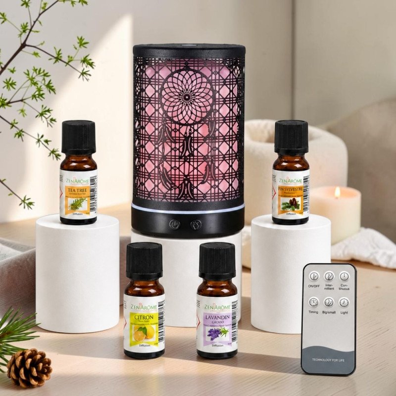 Diffuseur Siena + 4 huiles essentielles indispensables