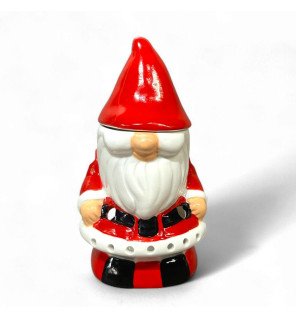  brûle-parfum zen'arôme en céramique rouge et blanche créant une ambiance festive et cosy