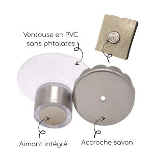  ambiance zen et ordonnée avec ce porte-savon discret et élégant