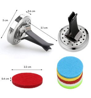  diffuseur pour voiture en situation avec accessoires d’aromathérapie autour