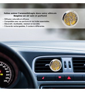  clip solide permettant une fixation facile sur la ventilation de la voiture