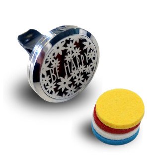 Diffuseur pour Voiture Be happy - Clip'Arôme