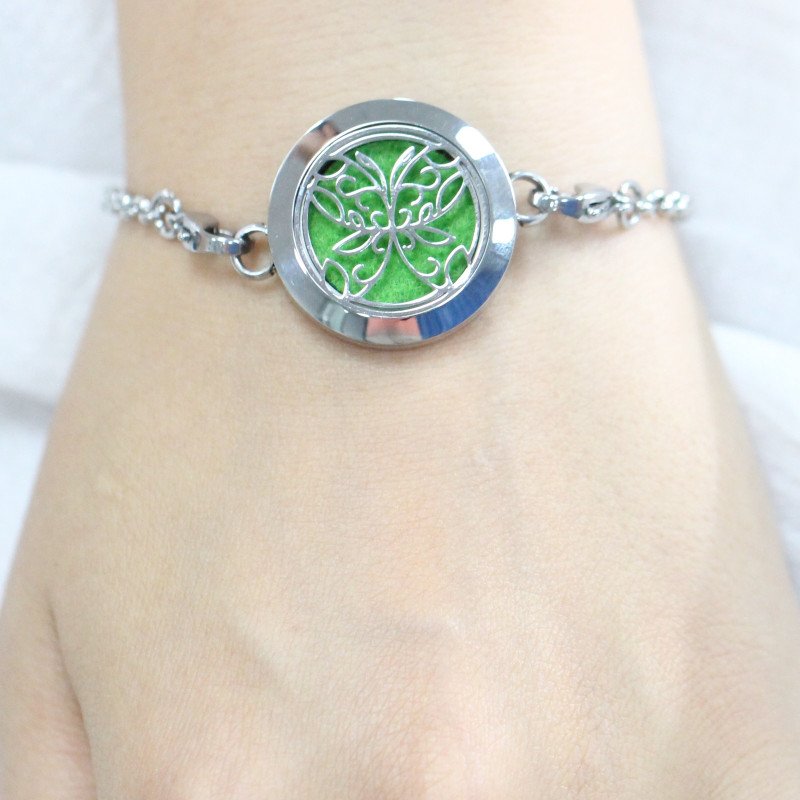 Papillon - Bracelet diffuseur d'aromathérapie