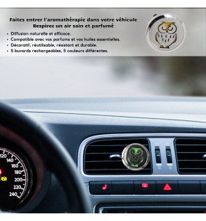  gros plan sur le clip du diffuseur chouette mettant en valeur la découpe laser raffinée