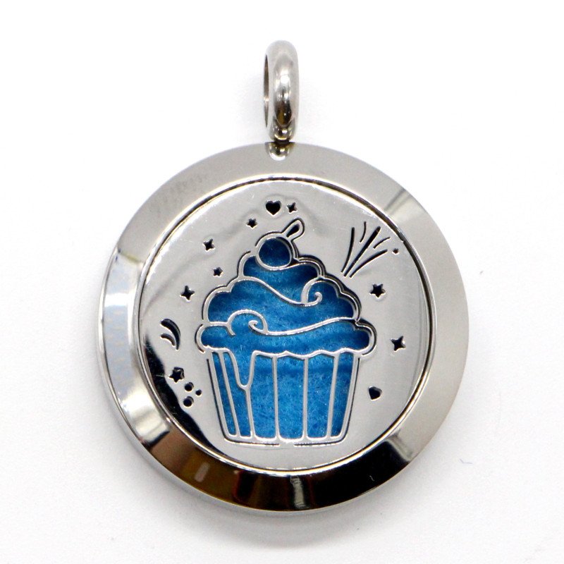 Collier diffuseur Cup Cake bijoux aromathérapie Collier diffuseur Cup Cake bijoux aromathérapie