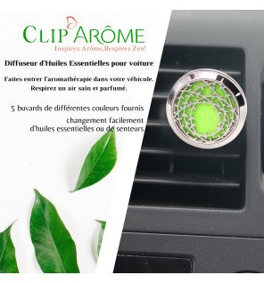 détail du design raffiné en forme de couronne du diffuseur pour voiture