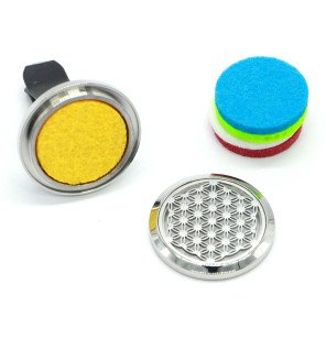 Diffuseur pour voiture Fleur de vie - Clip'Arôme