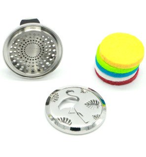 Diffuseur pour voiture Flamant rose - Clip'Arôme