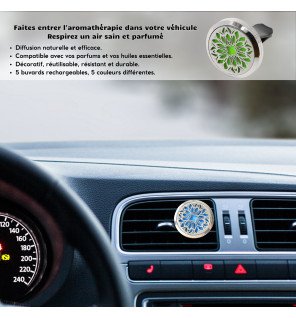 Diffuseur pour Voiture Pétale de fleur - Clip'Arôme