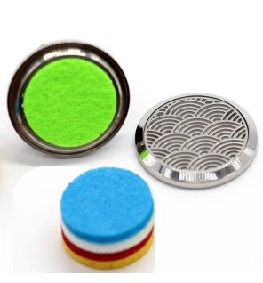  diffuseur métallique pour voiture avec motif vague zen