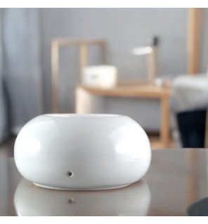 ZenCeram Blanc - Diffuseur d'huiles essentielles par chaleur douce