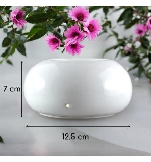  diffuseur blanc en fonctionnement avec vapeur visible pour illustrer la diffusion efficace