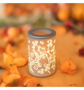  diffuseur en céramique blanche utilisé pour parfumer une salle de bain moderne