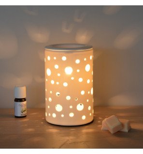  détail du diffuseur calorya n°2 avec lumière tamisée pour une atmosphère relaxante