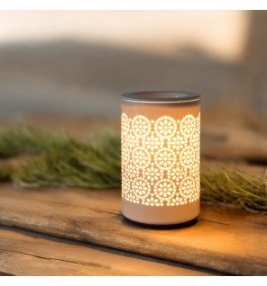  détail du socle du diffuseur montrant la qualité de la céramique et le design élégant