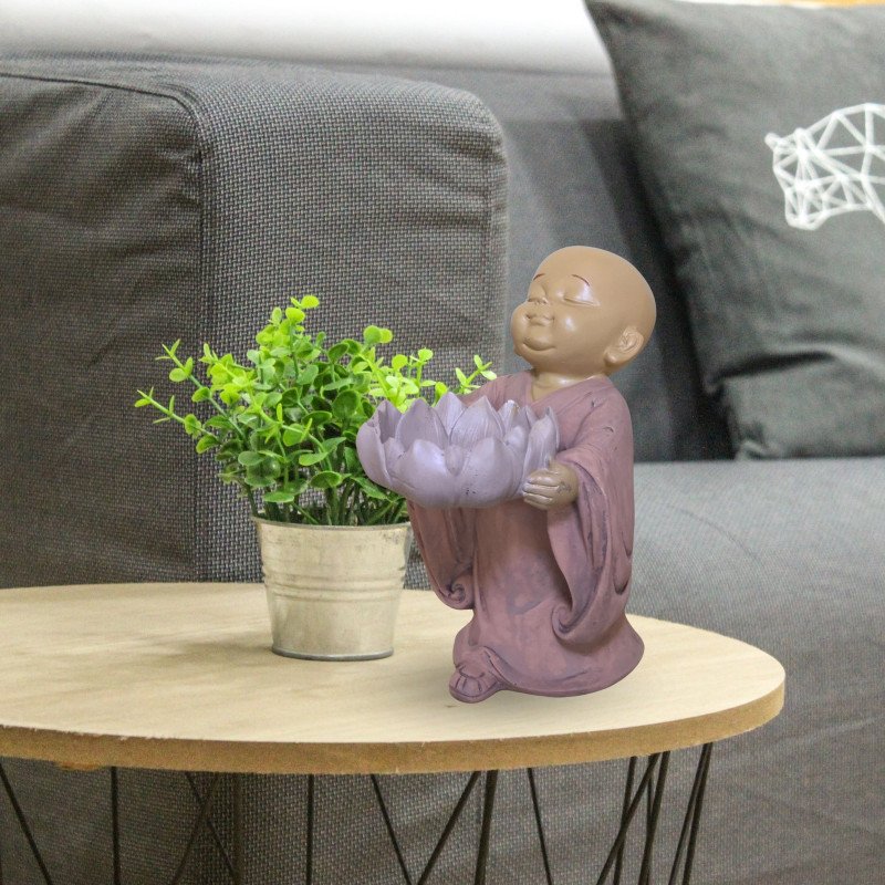 Statue Bougeoir Bouddha Débout