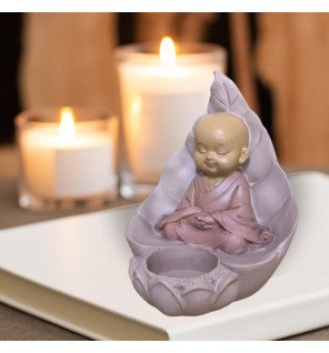 Statue & Bougeoir Bouddha Assis