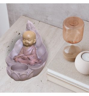  bougeoir intégré à la statue bouddha pour une décoration d’intérieur apaisante