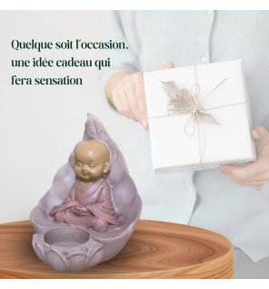  vue rapprochée de la texture et des finitions artisanales de la statue bouddha assis