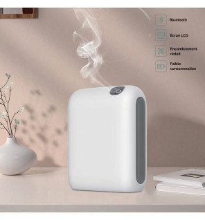  diffuseur élégant noir mat intégré dans une décoration intérieure contemporaine