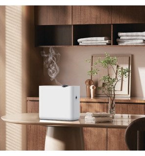 diffuseur pro grande surface dp1500 zen'arôme posé sur une table dans un salon moderne