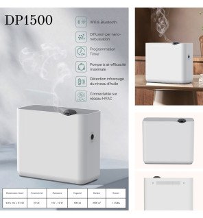  diffuseur connecté dp1500 installé dans un espace de travail lumineux