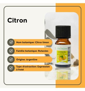  flacon d’huile essentielle citron à côté d’un diffuseur électrique moderne