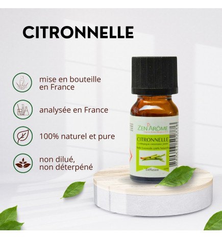 Citronnelle - Huile essentielle - 10 ml