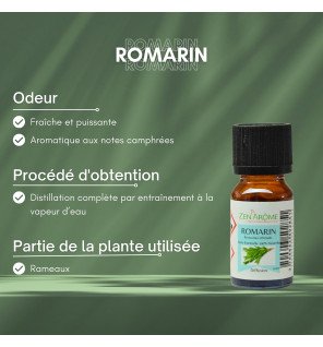  huile essentielle de romarin 10 ml utilisée lors d’une séance de relaxation à la maison