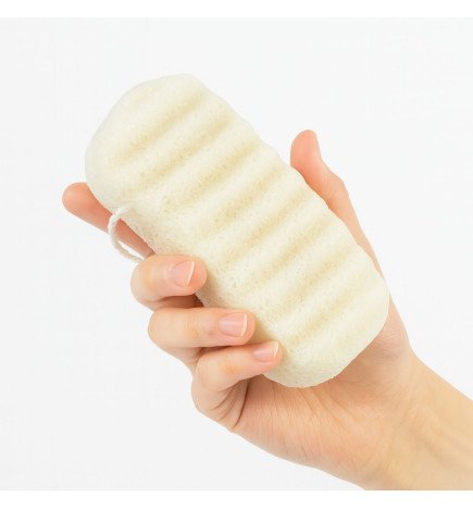 Éponge Konjac à l'argile verte pour corps