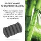 Éponge Konjac au charbon de bambou pour corps