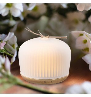  diffuseur d’huiles essentielles origin créant une atmosphère relaxante dans une chambre