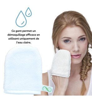  vue rapprochée d’un gant de massage en fibres naturelles pour une exfoliation douce