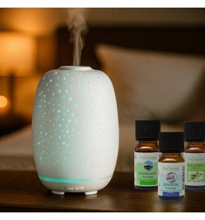 Diffuseur Stella + 3 huiles essentielles spéciales télétravail