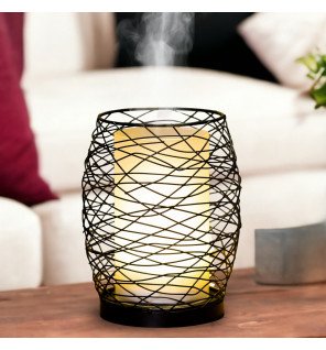  vue rapprochée sur la texture du verre du diffuseur volupsia