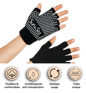  zoom sur la sangle de yoga en coton bio beige idéale pour améliorer la souplesse