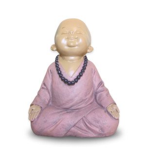  figurine bébé bouddha rose en rumination idéale pour instaurer une ambiance zen dans la maison