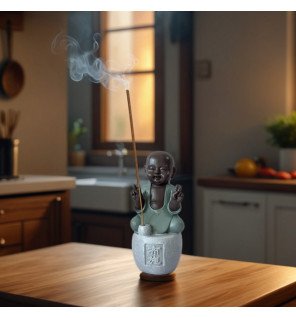  statue bonze dana entourée de bougies pour une atmosphère apaisante